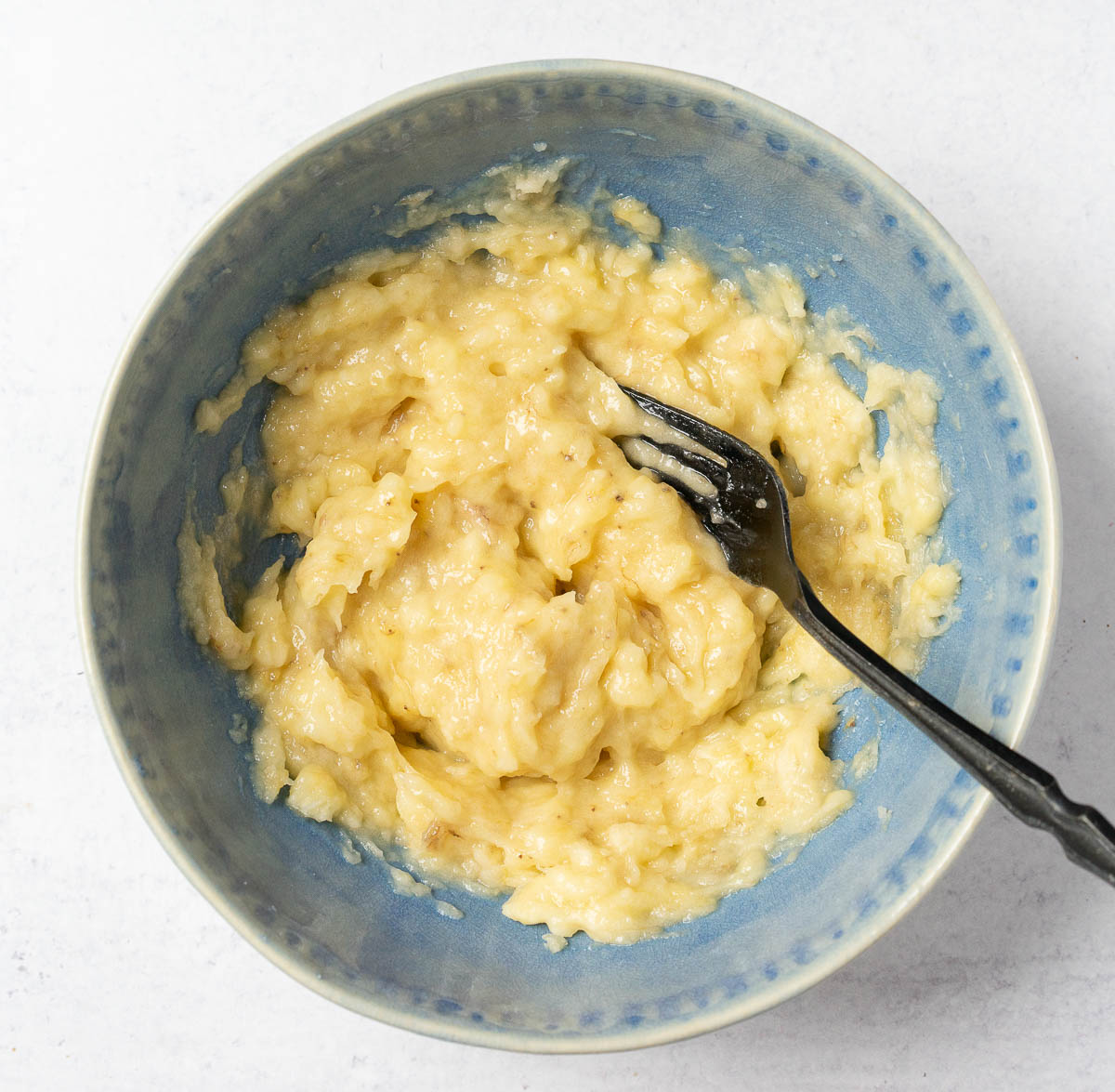 mashed bananas