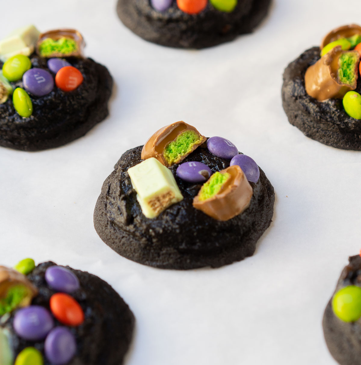 leftover halloween candy cookies