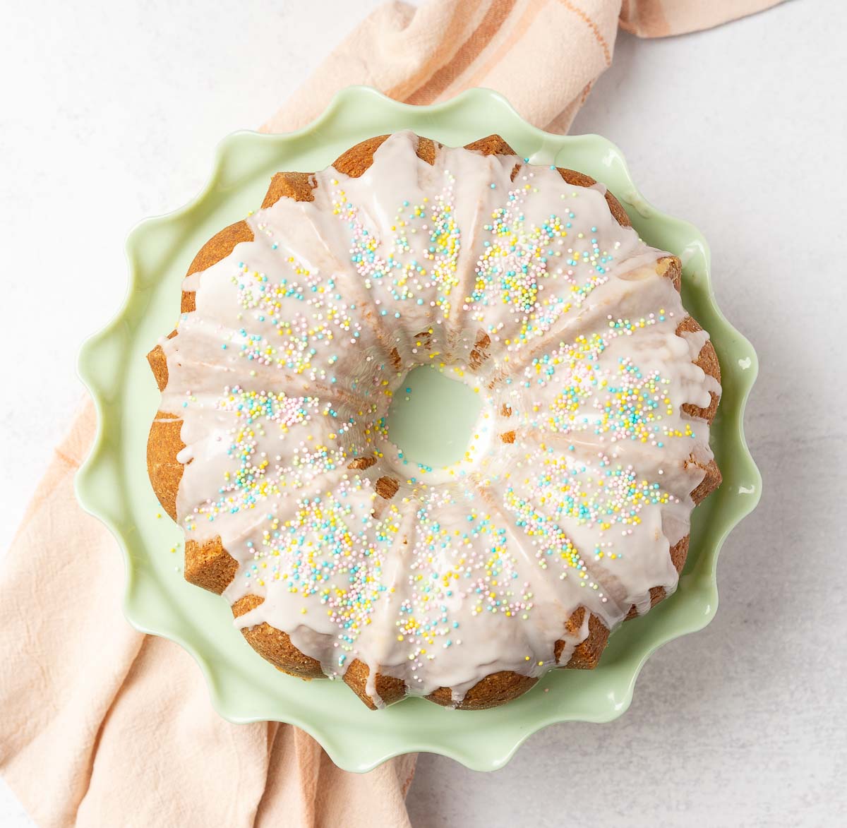 easter lemon poppy seed bundt cake