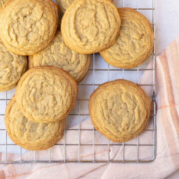 chocolate shipless cookies laid on cooling rack