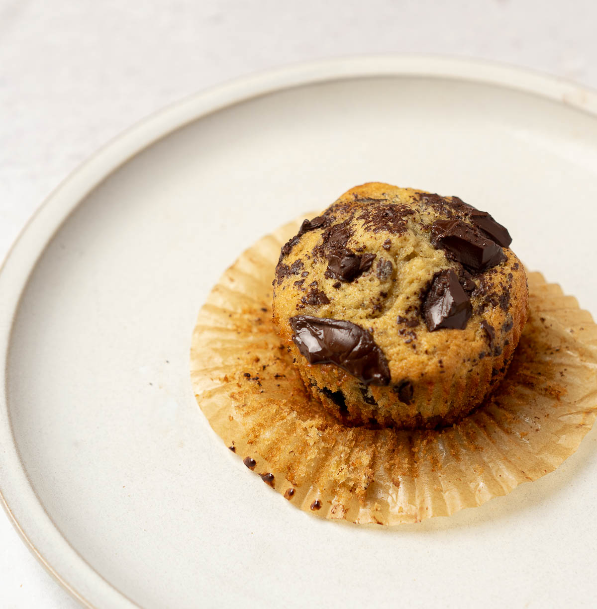 banana chocolate chunk muffins