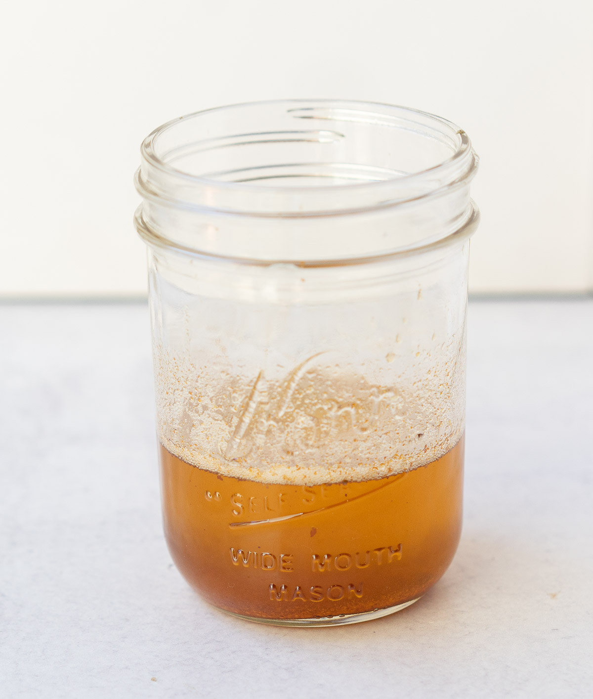 brown butter in jar