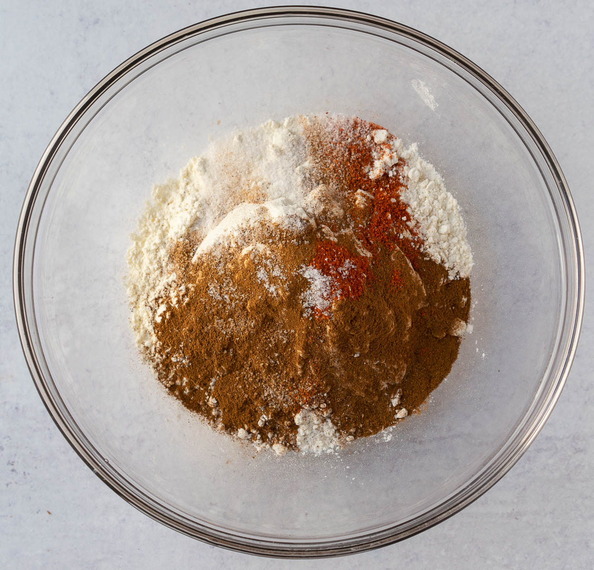 ingredients in a bowl to prepare cookies.