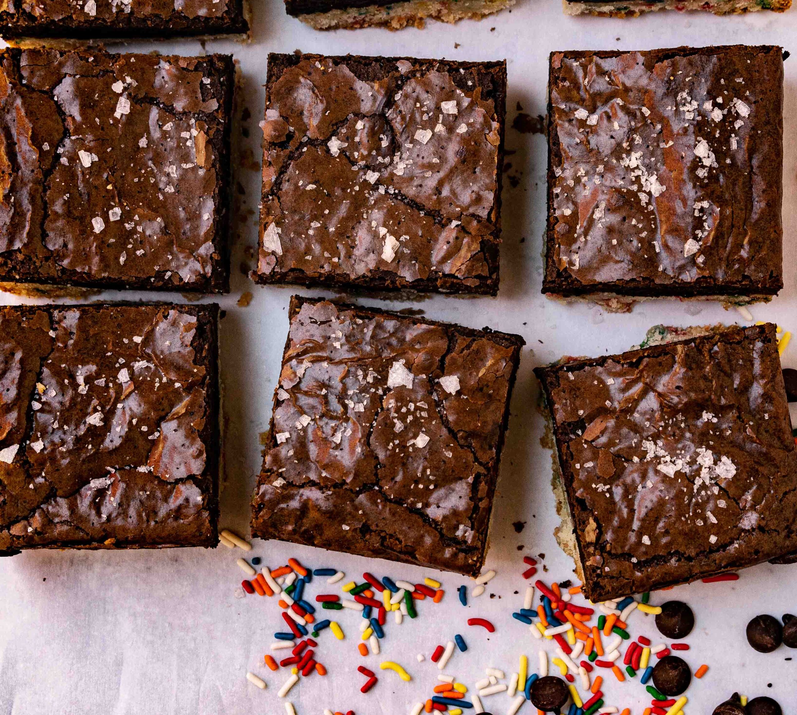 birthday cake brownies