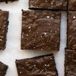 fudgy espresso chocolate brownies.