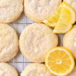 lemon and white chocolate cookies.