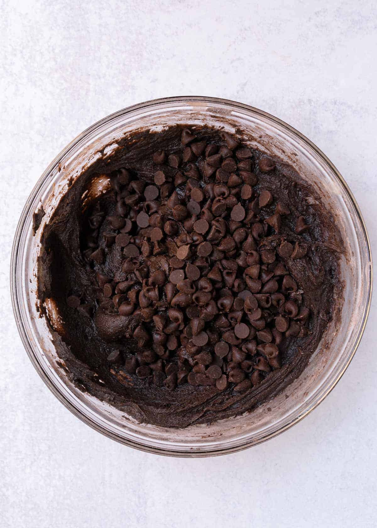 morsels added to black cocoa dough.