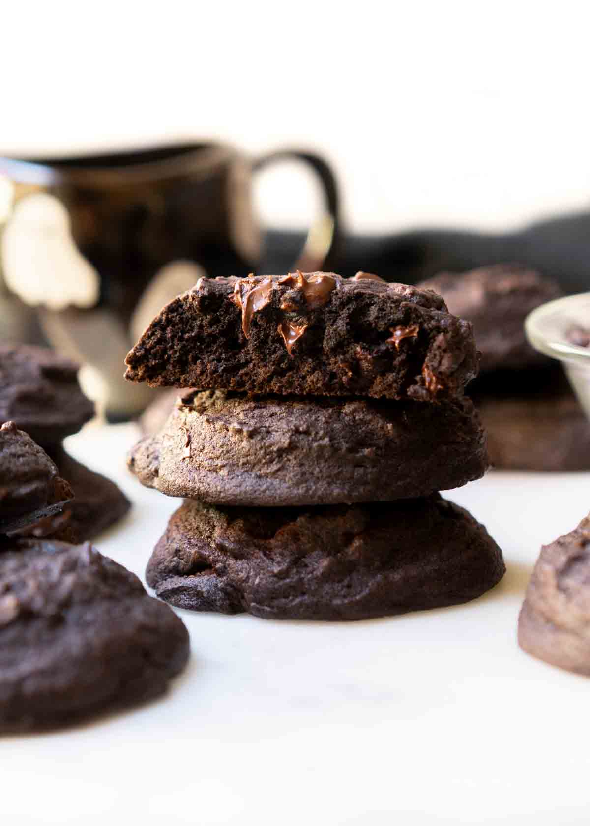 black cocoa cookies.